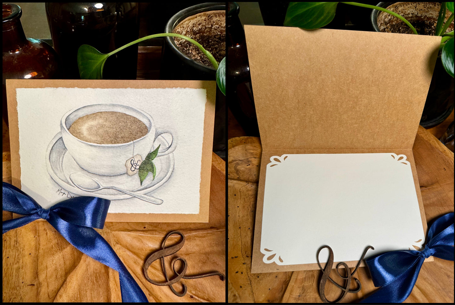 Hand-Painted Watercolor Greeting Card