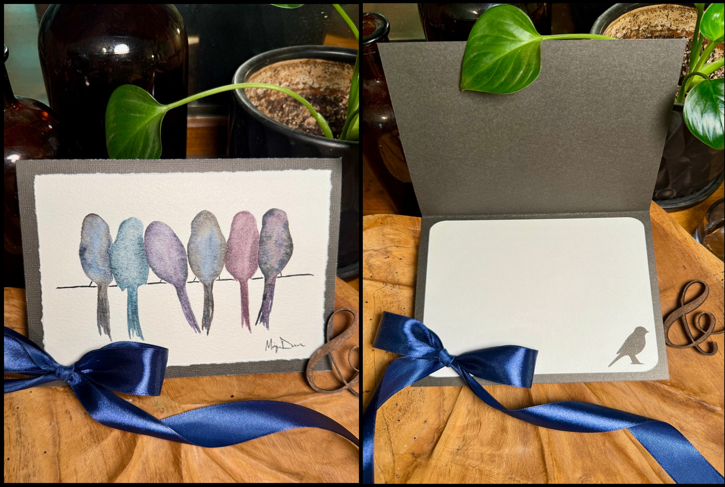 Hand-Painted Watercolor Greeting Card
