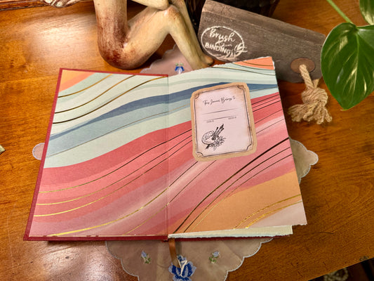 'The Peacock Sheds His Tail' Watercolor Journal