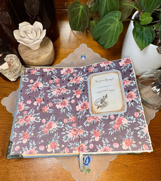 'Rose in Bloom' Watercolor Journal