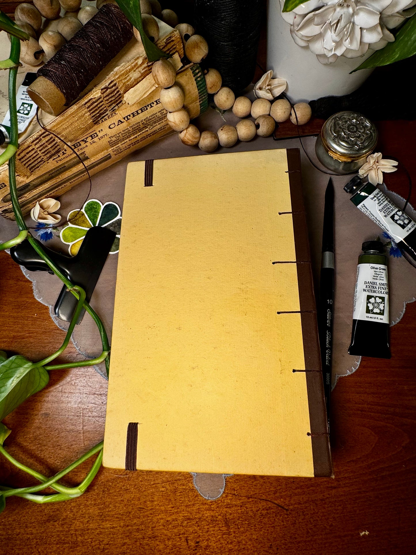 'Thomas Cather's Journal of a Voyage to America' Bare Spine Watercolor Journal