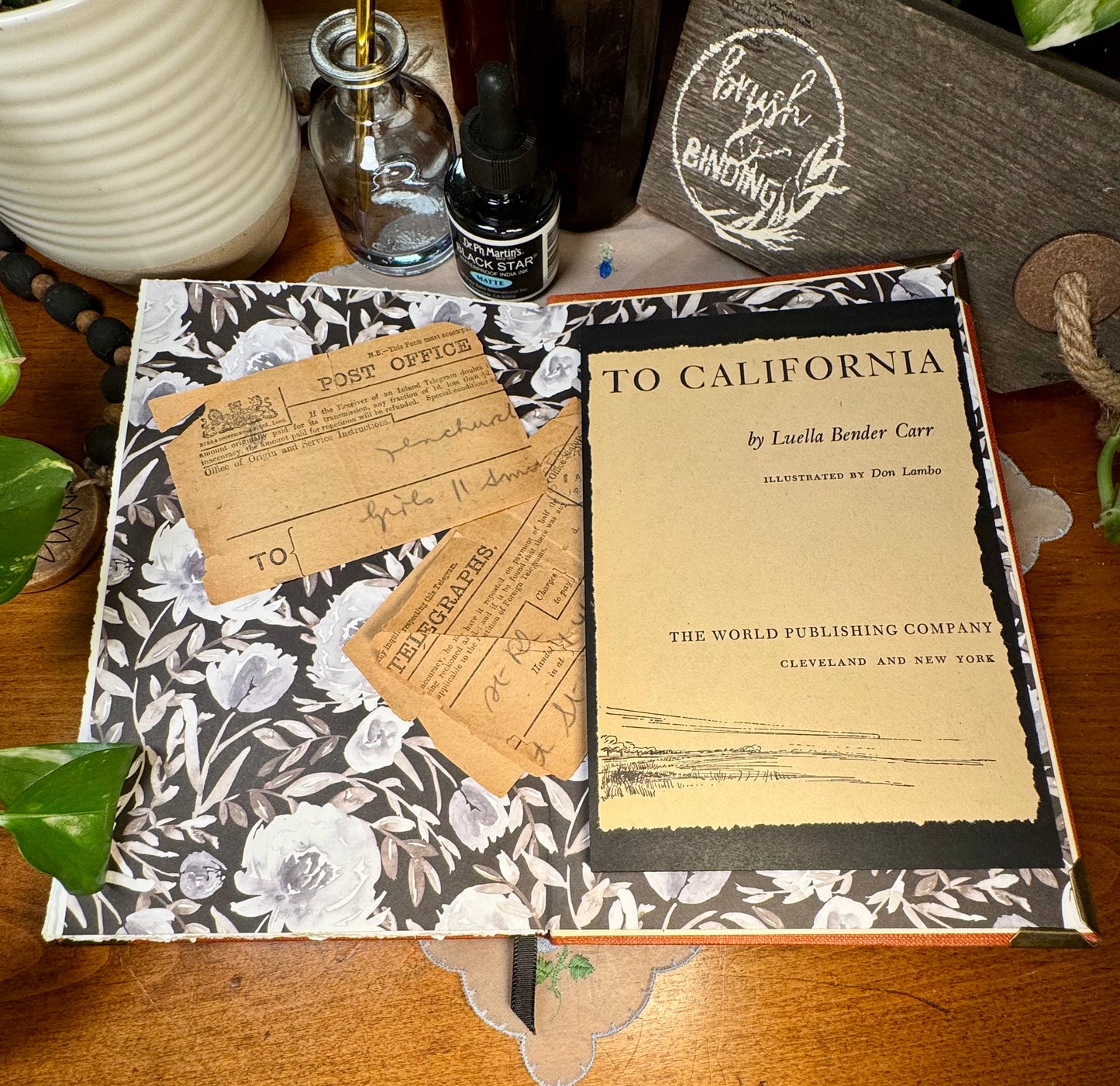 'A Way to California' Mixed Media Journal