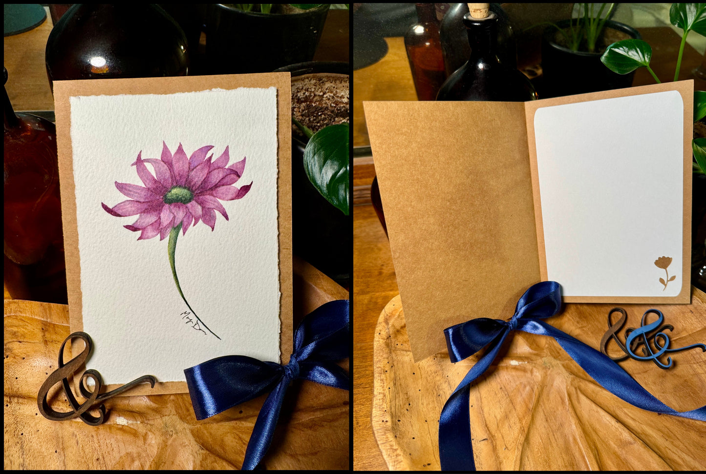 Hand-Painted Watercolor Greeting Card