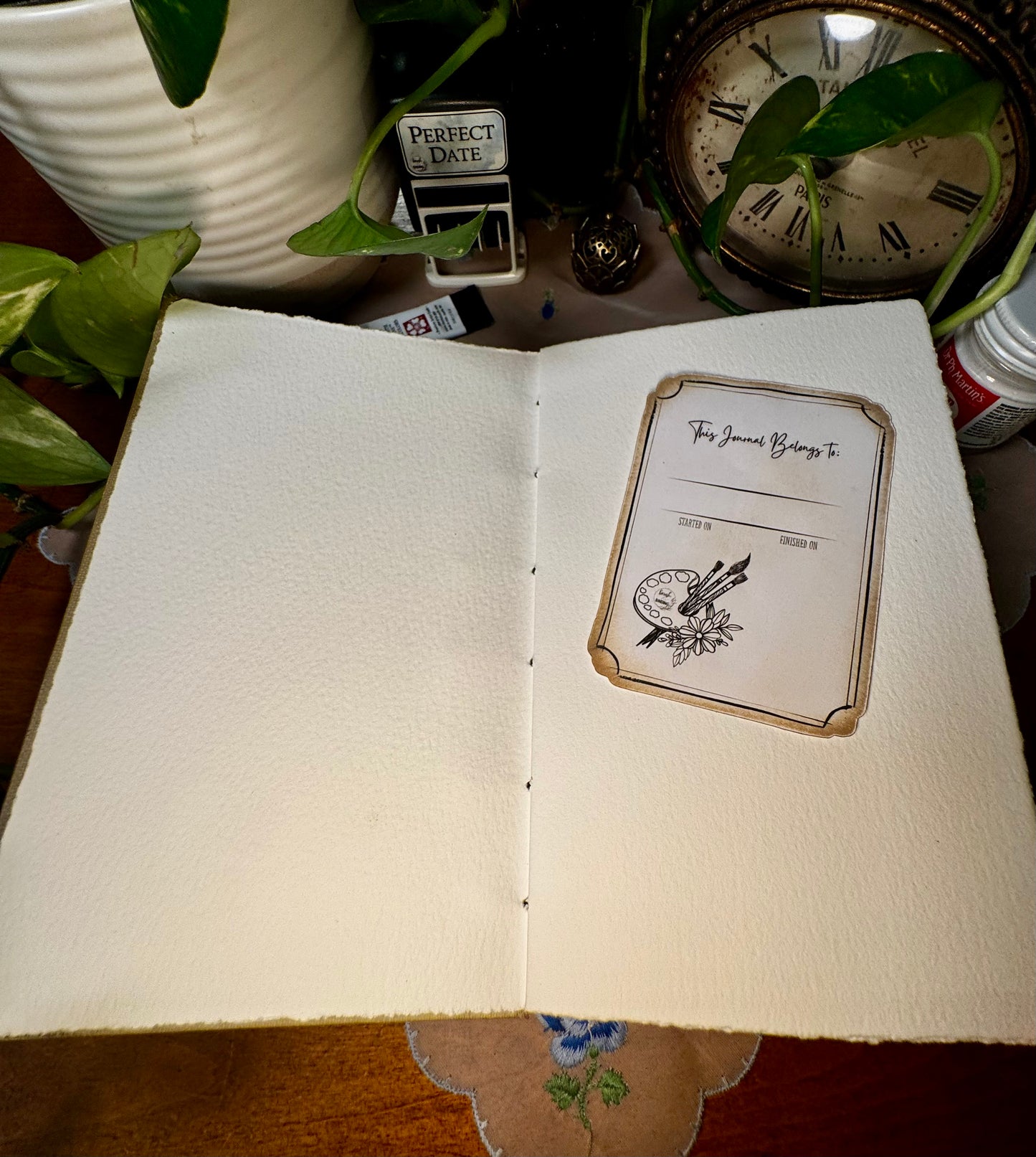 'The Adventures of Old Man Coyote' Bare Spine Mini Watercolor Journal