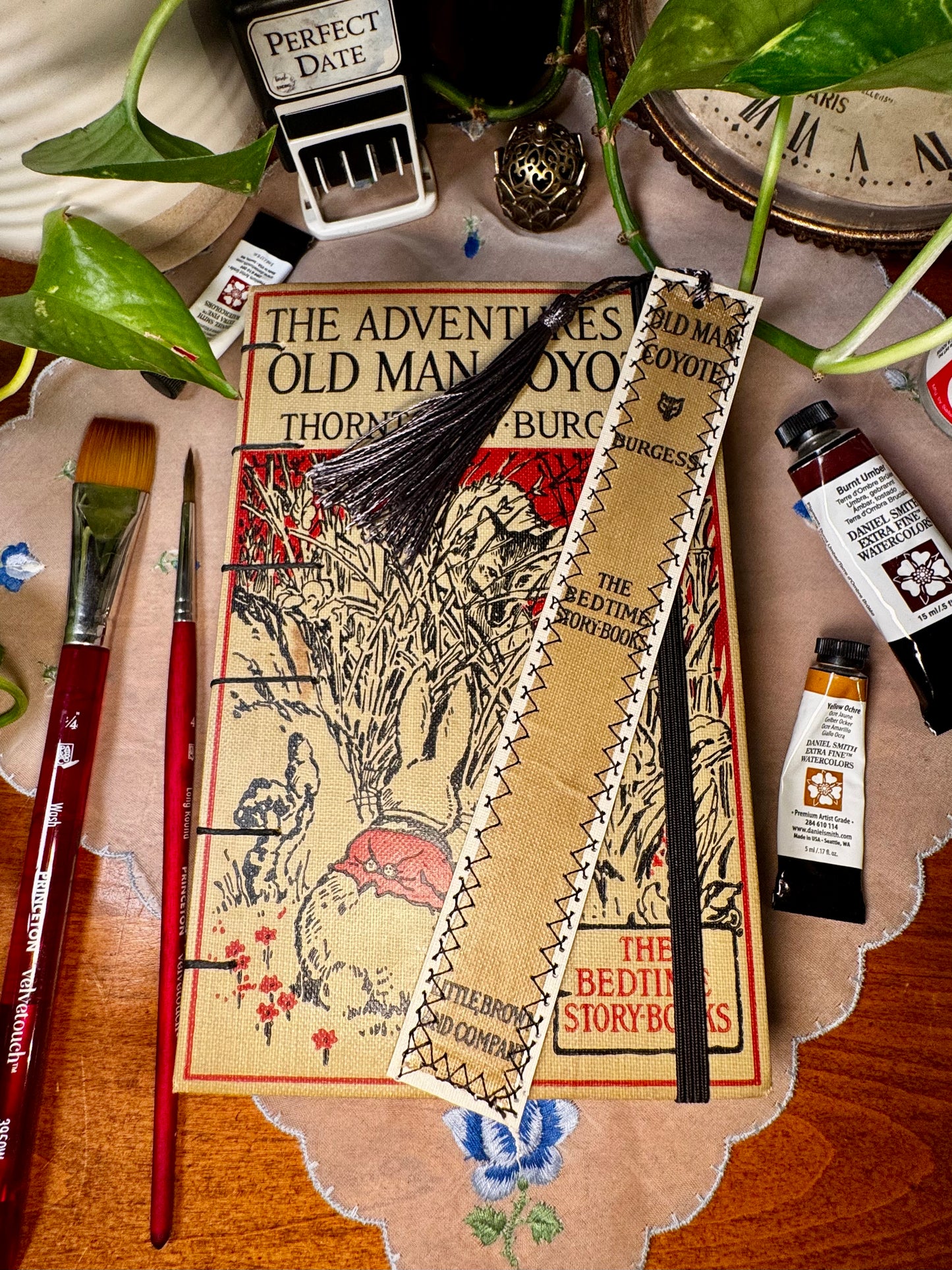'The Adventures of Old Man Coyote' Bare Spine Mini Watercolor Journal