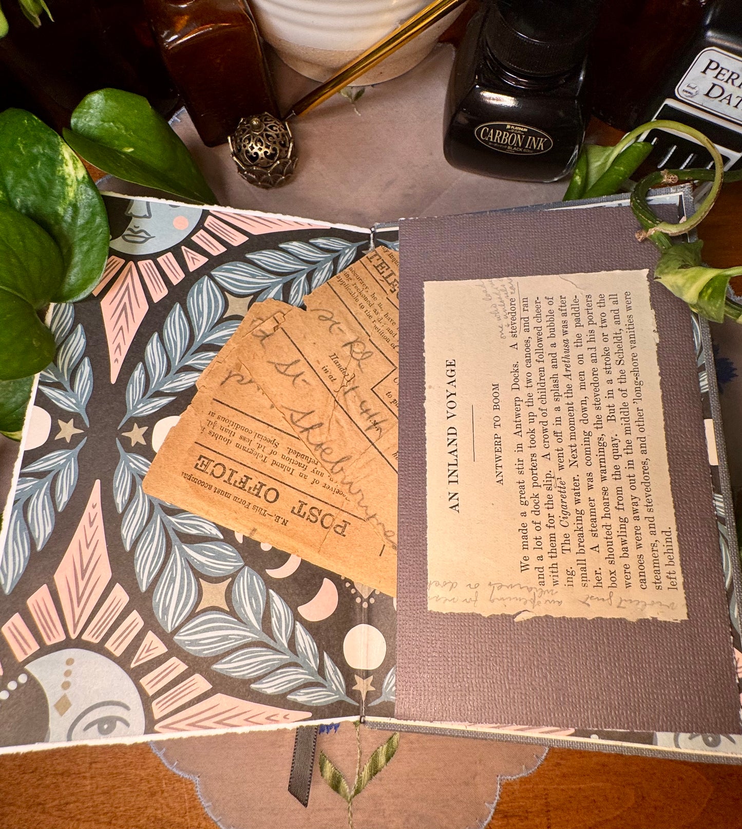 ‘An Inland Voyage & Travels with a Donkey’ Mini Mixed Media Journal