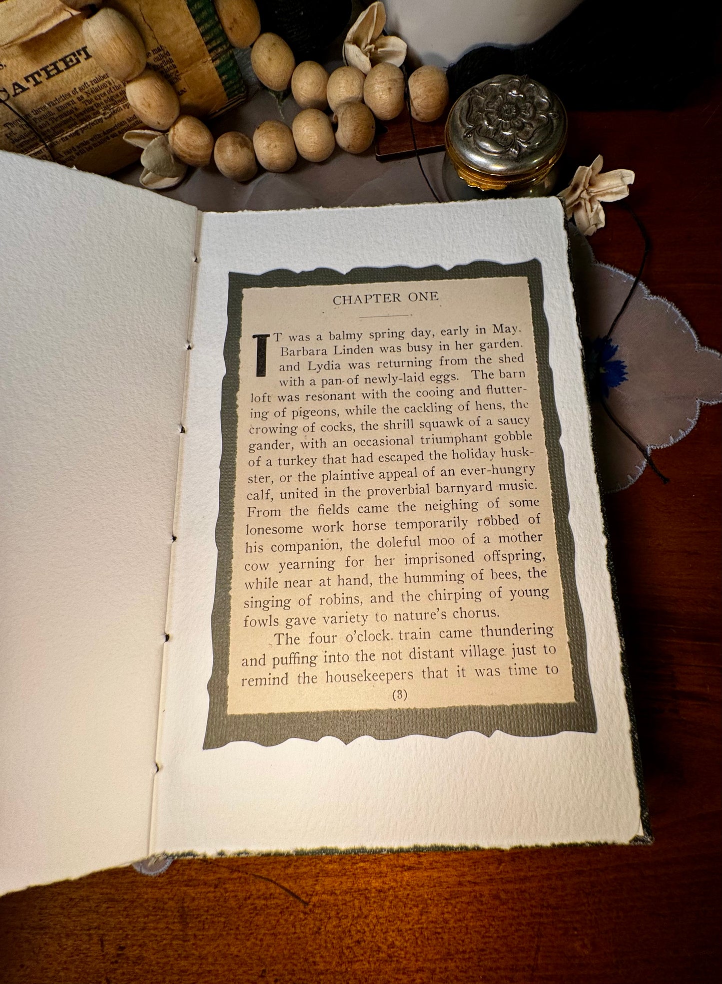 'Aunt Lydia's Boy' Bare Spine Watercolor Journal