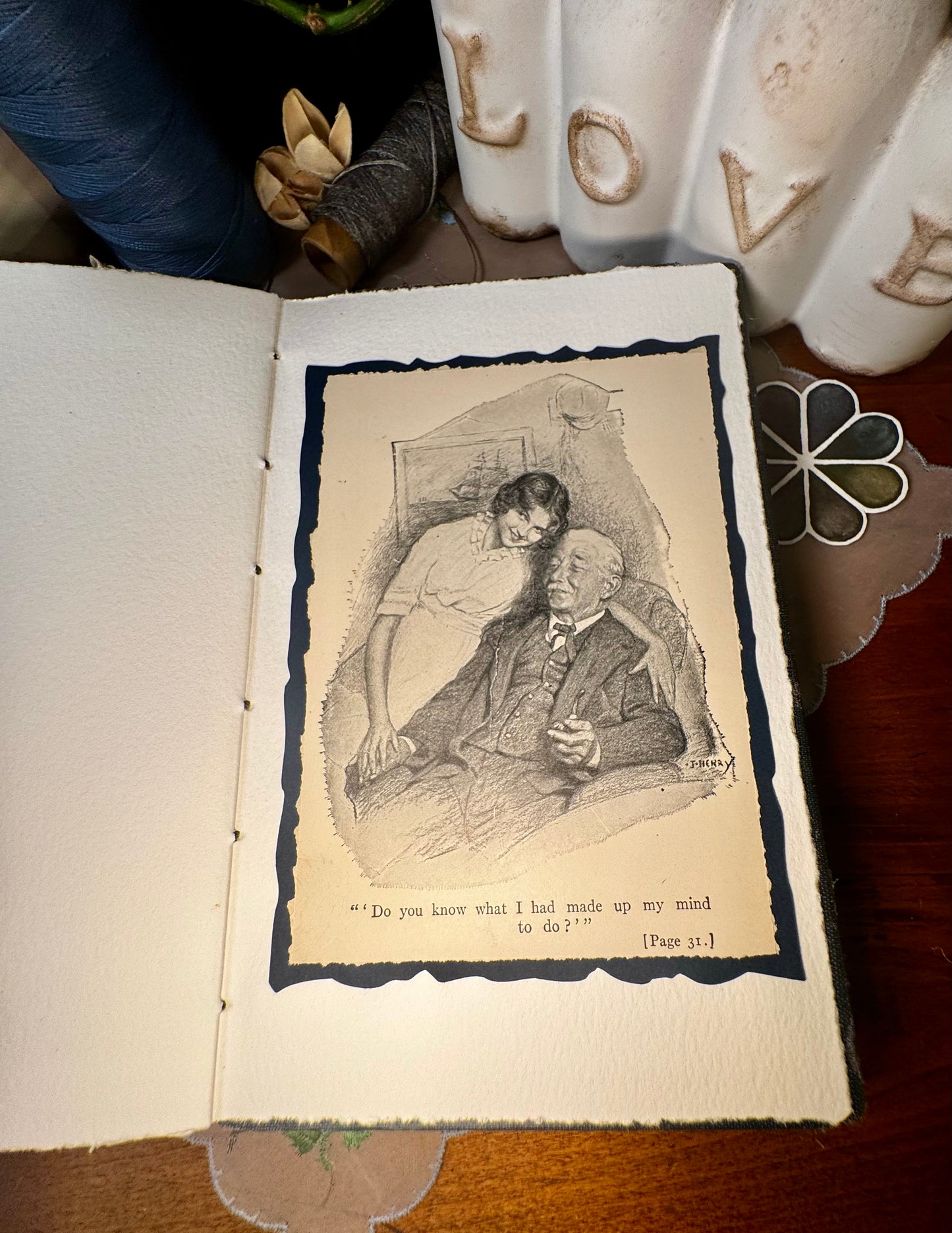 'Cap'n Dan's Daughter' Bare Spine Watercolor Journal