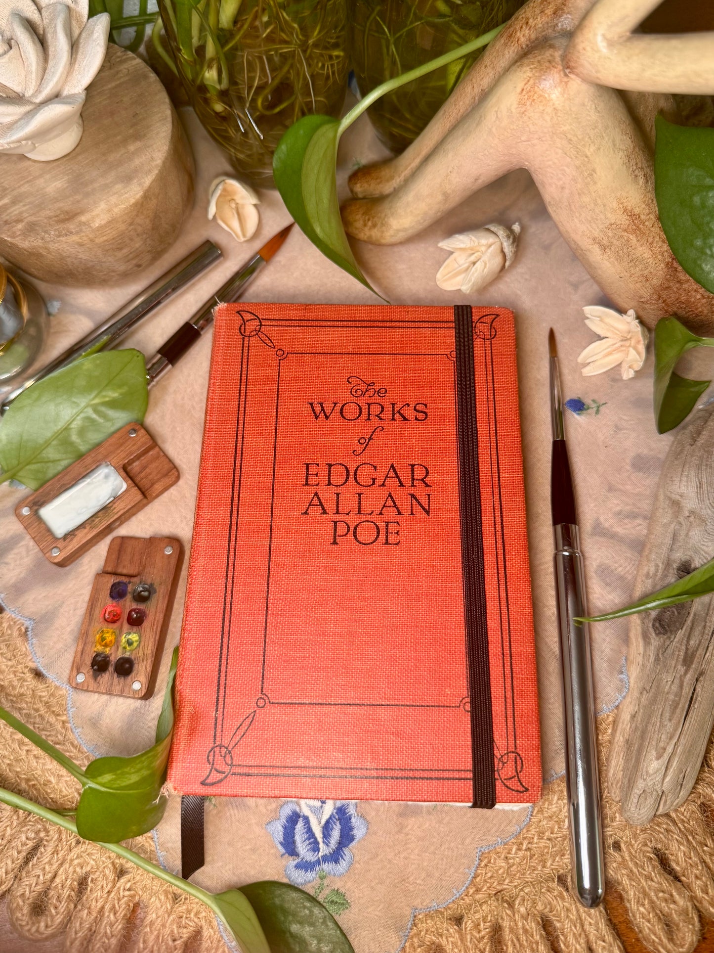 ‘The Works of Edgar Allen Poe’ Mini Watercolor Journal