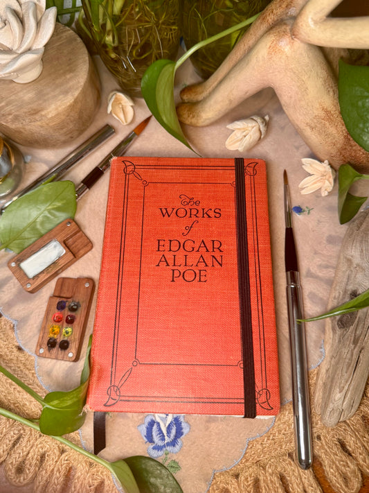 ‘The Works of Edgar Allen Poe’ Mini Watercolor Journal