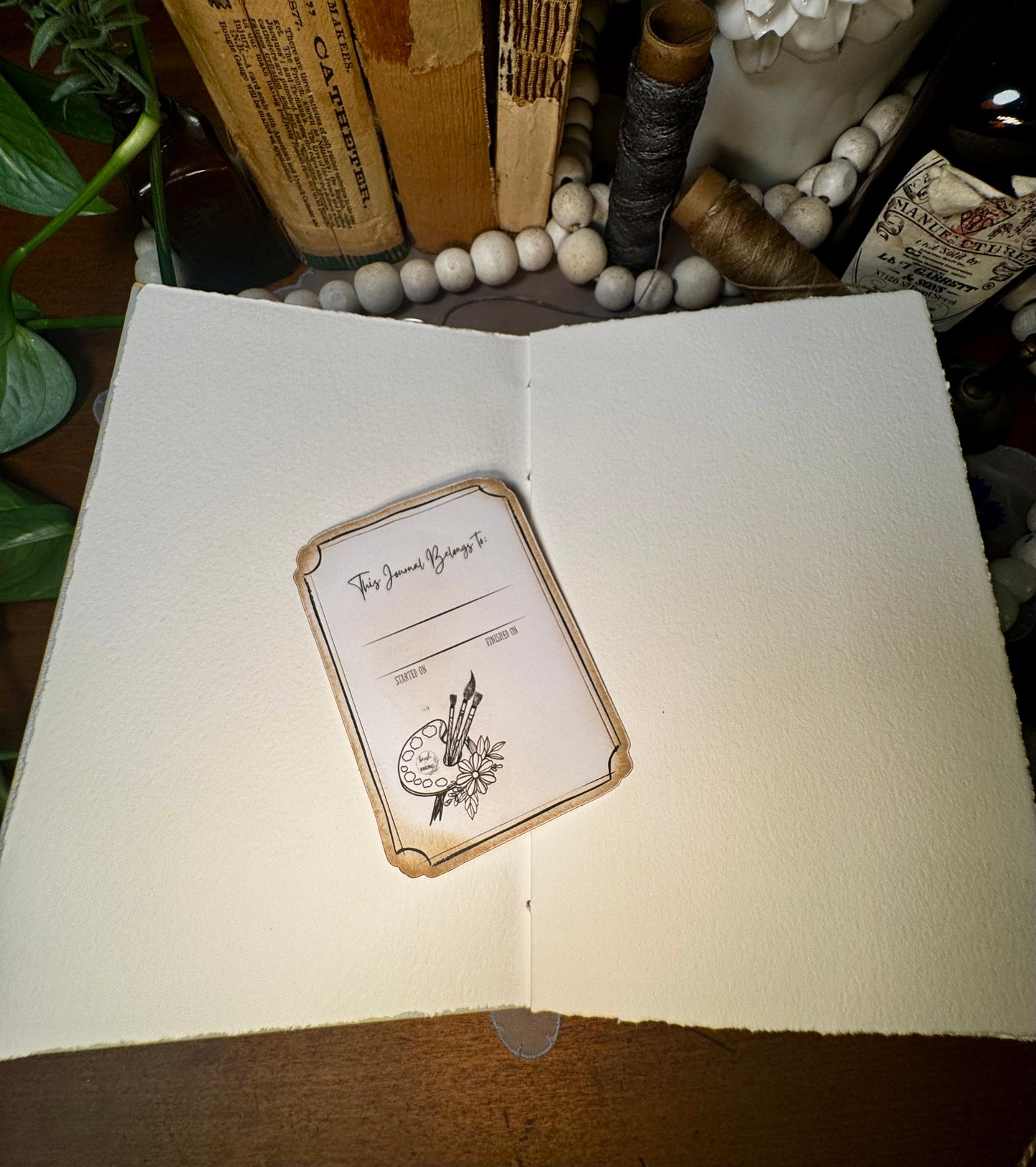 'Eric's Good News' Bare Spine Watercolor Journal