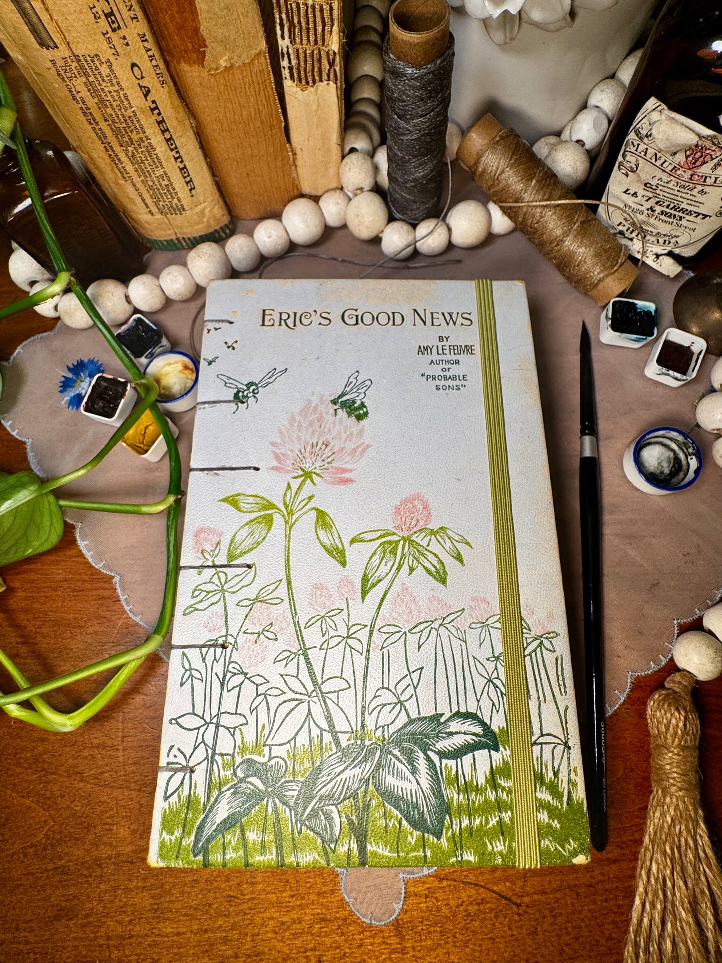 'Eric's Good News' Bare Spine Watercolor Journal
