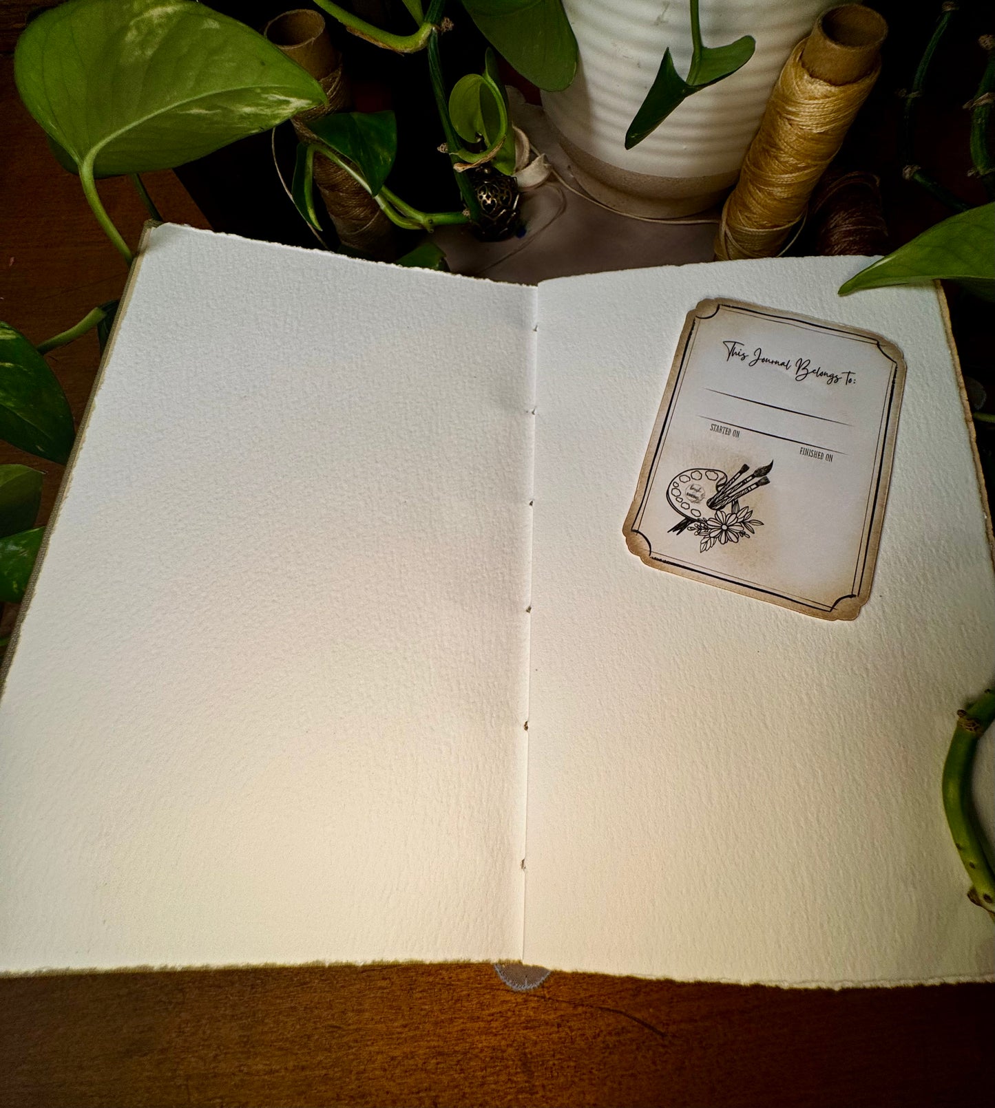 'Her Father's Daughter' Bare Spine Watercolor Journal