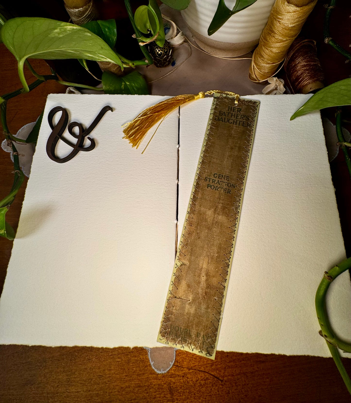 'Her Father's Daughter' Bare Spine Watercolor Journal