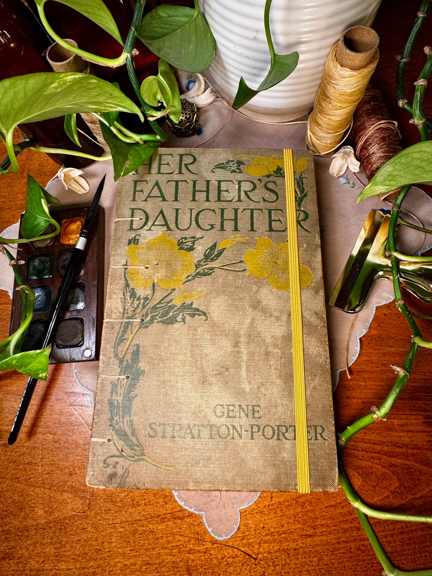 'Her Father's Daughter' Bare Spine Watercolor Journal