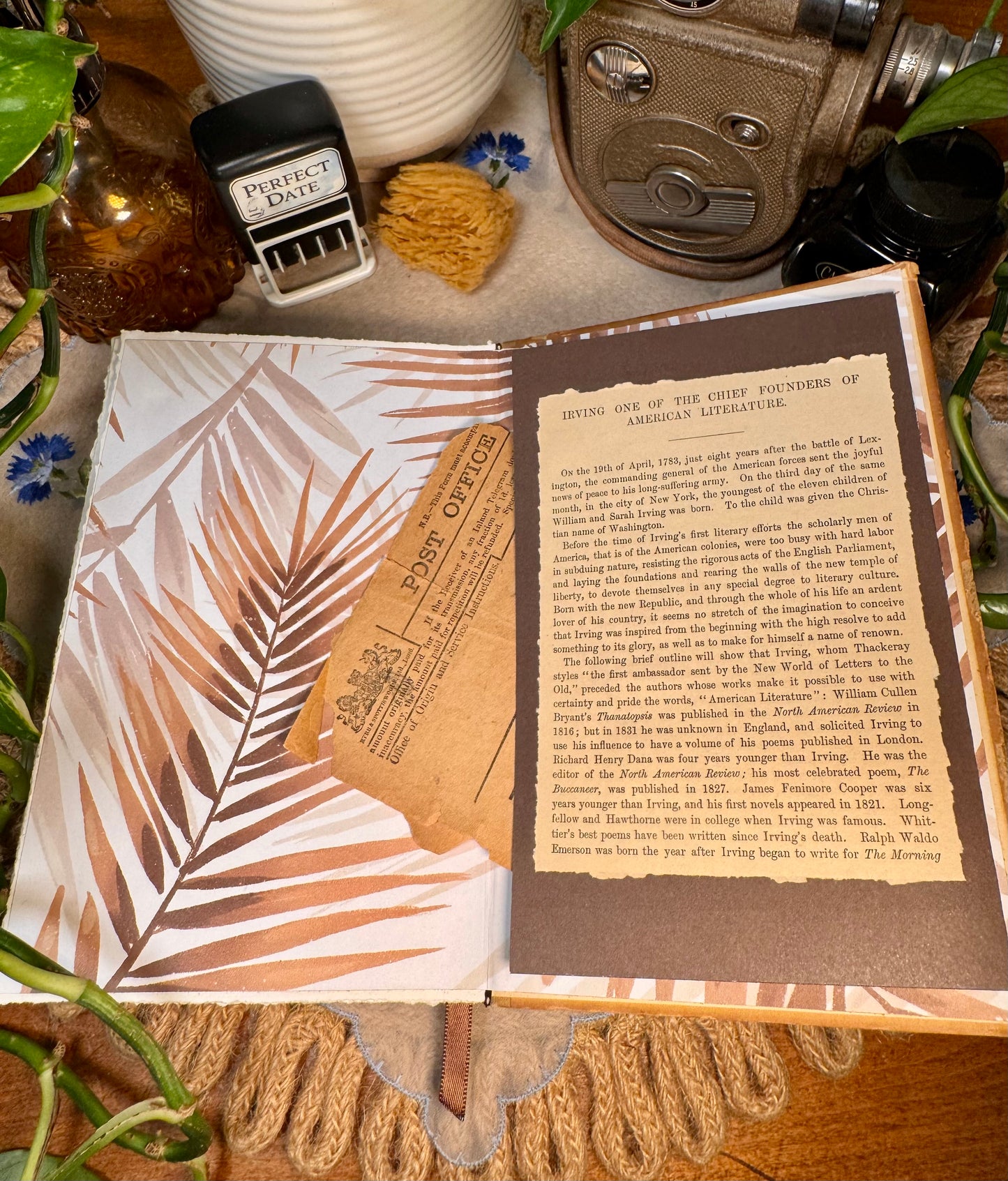 ‘Six Selections from Irving's Sketchbook’ Mixed Media Journal