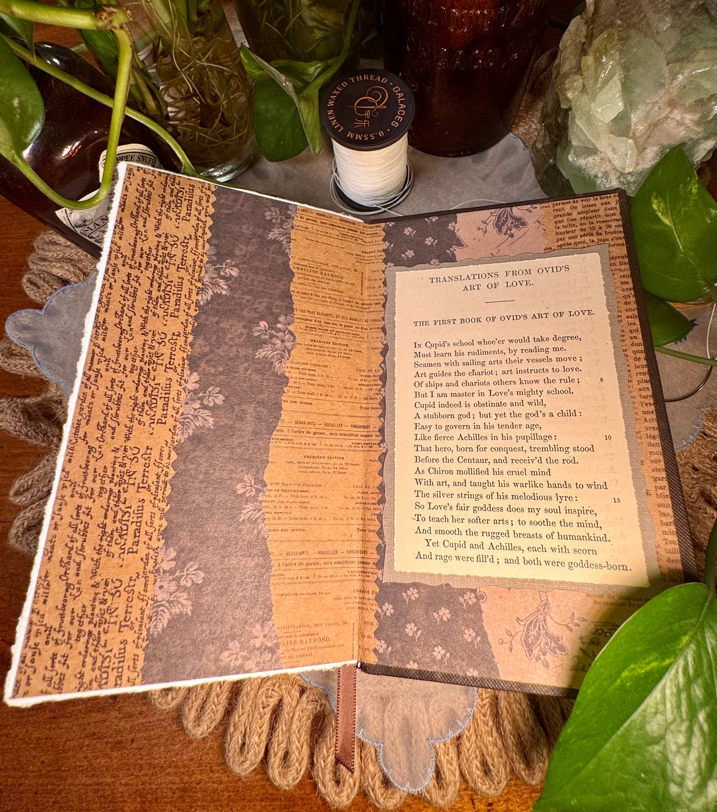 ‘The Poetical Works of John Dryden’ Mini Watercolor Journal