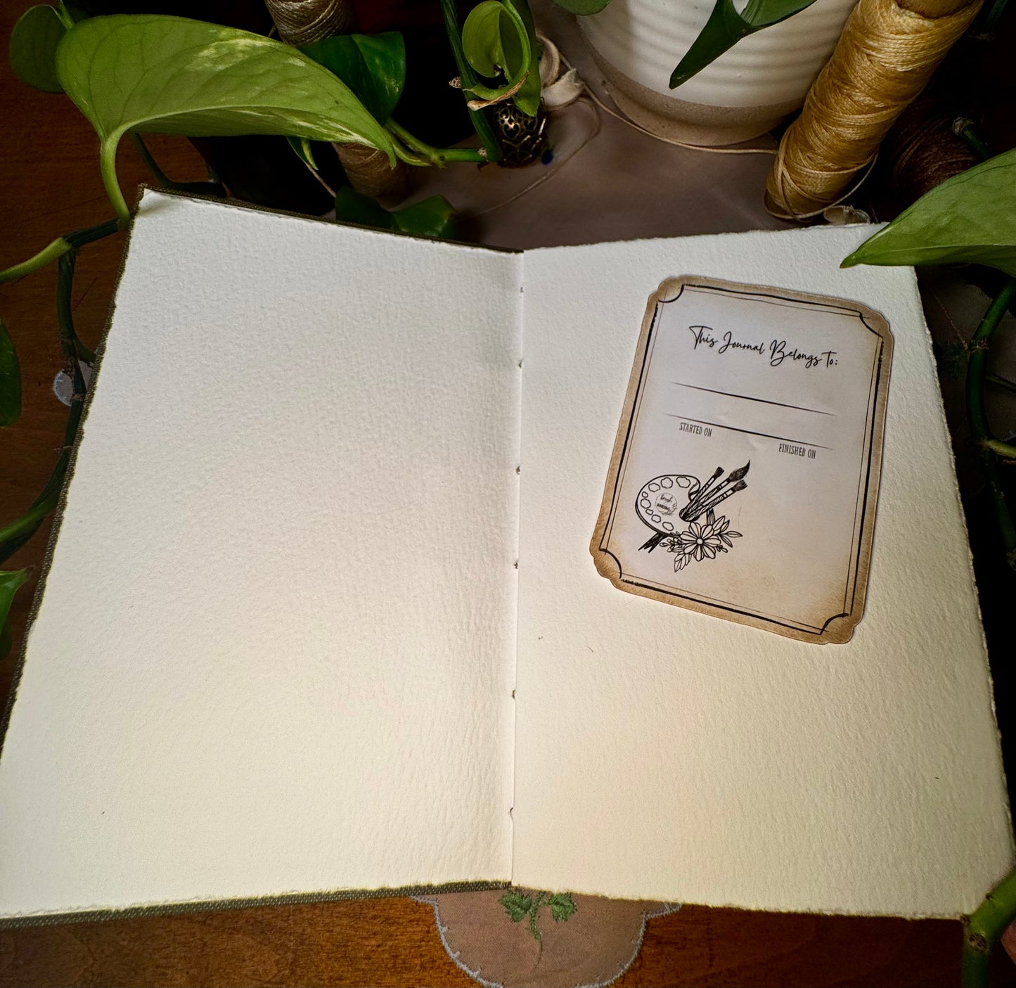 'La Mare Au Diable' Bare Spine Mini Watercolor Journal