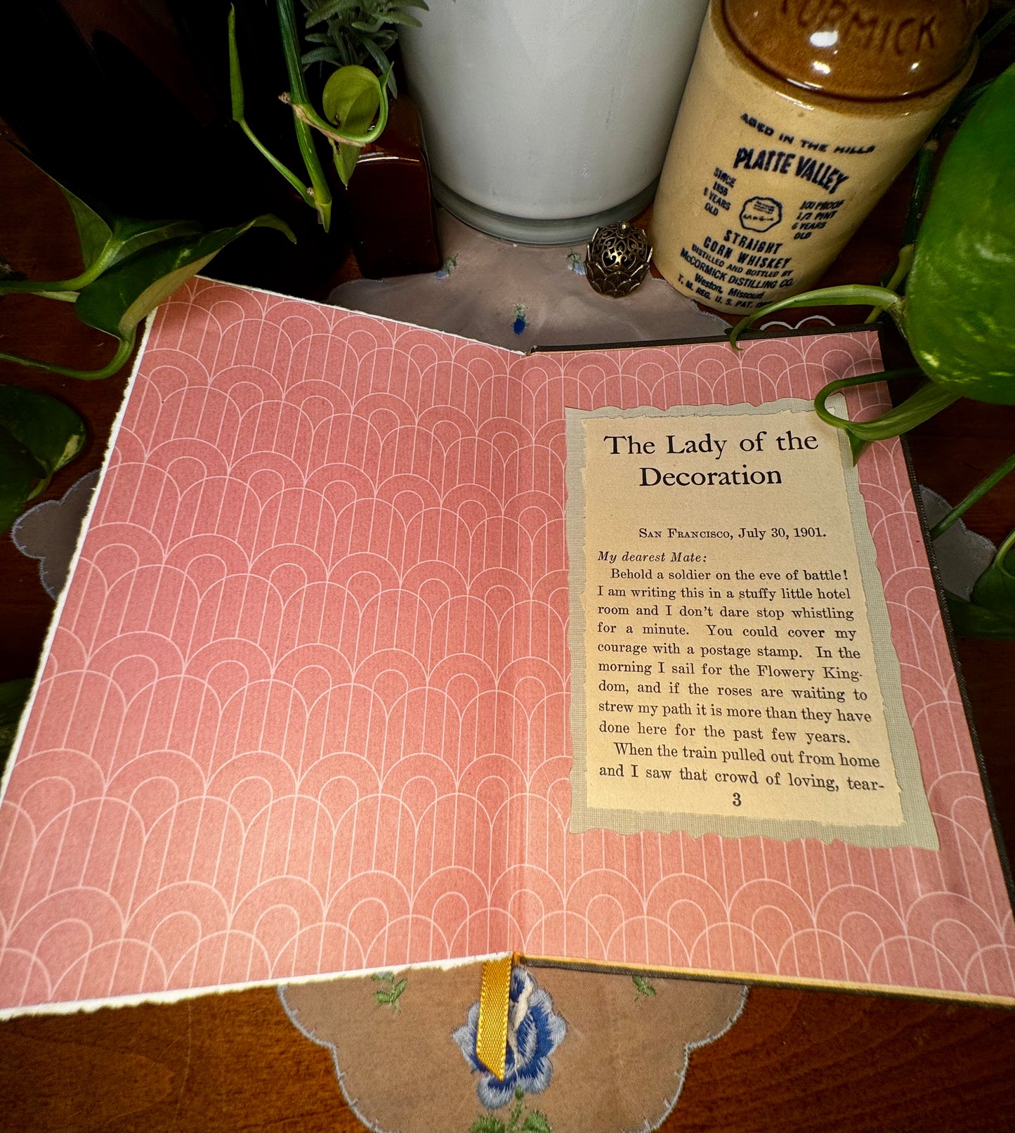 ‘The Lady of the Decoration’ Watercolor Journal