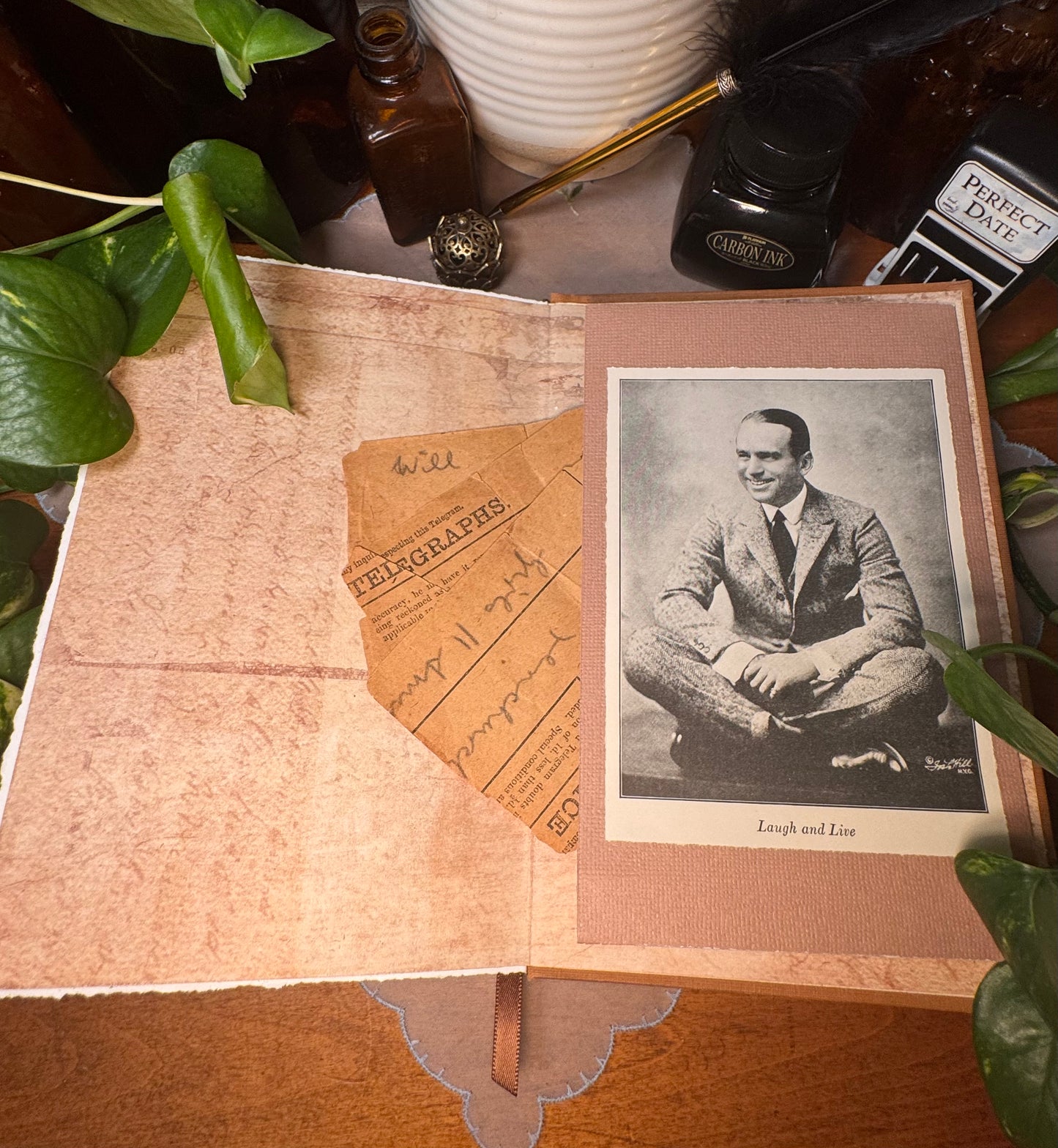 ‘Laugh and Live’ Mixed Media Journal