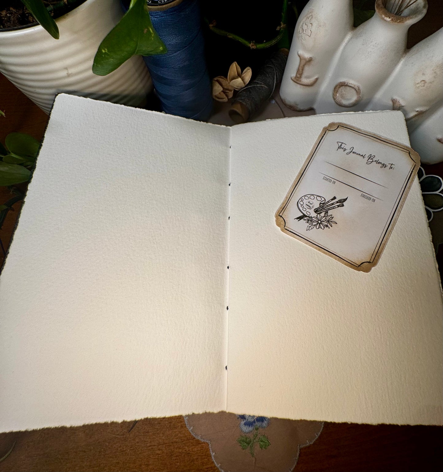 'A Modern Comedy' Bare Spine Watercolor Journal