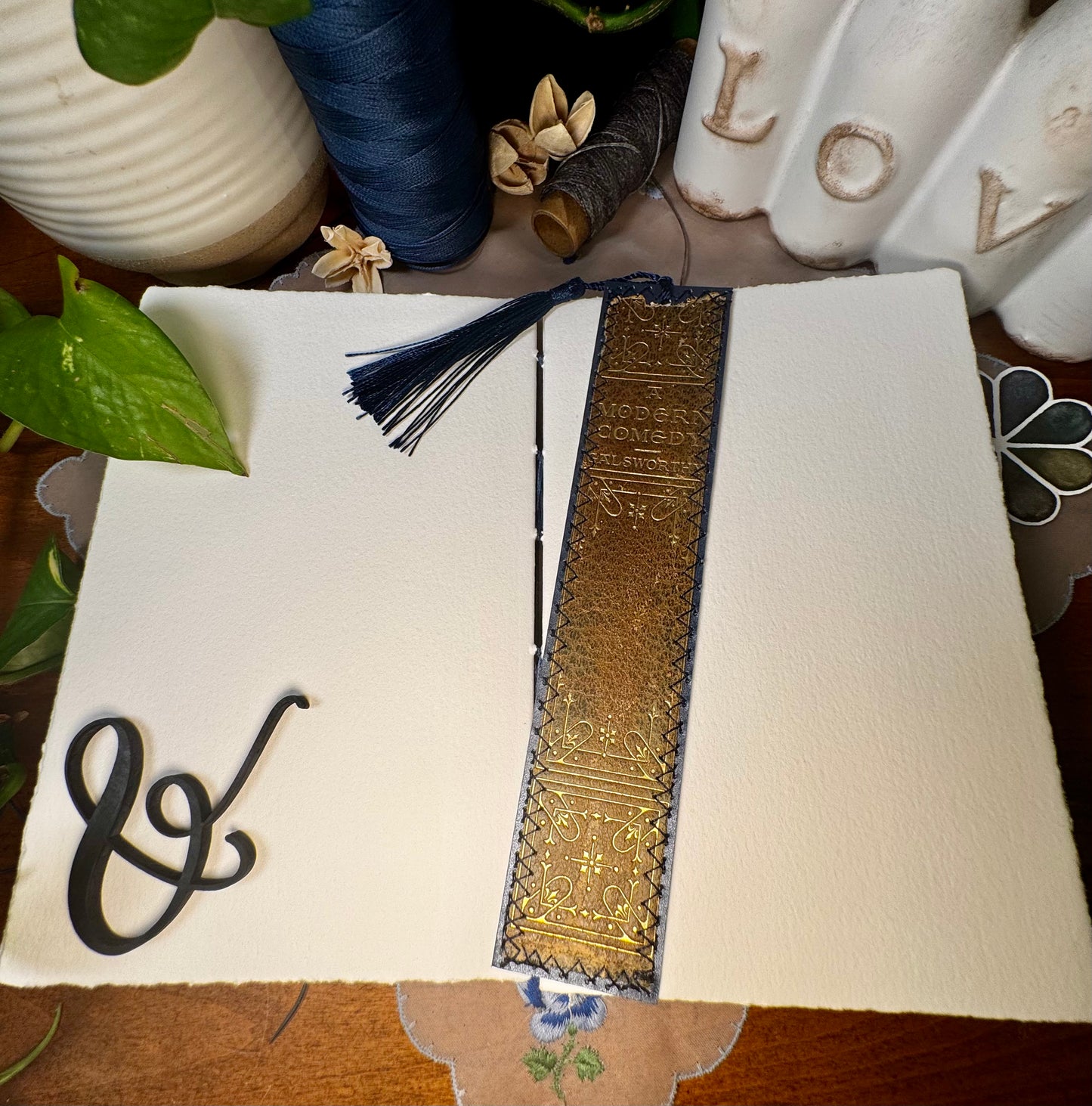 'A Modern Comedy' Bare Spine Watercolor Journal