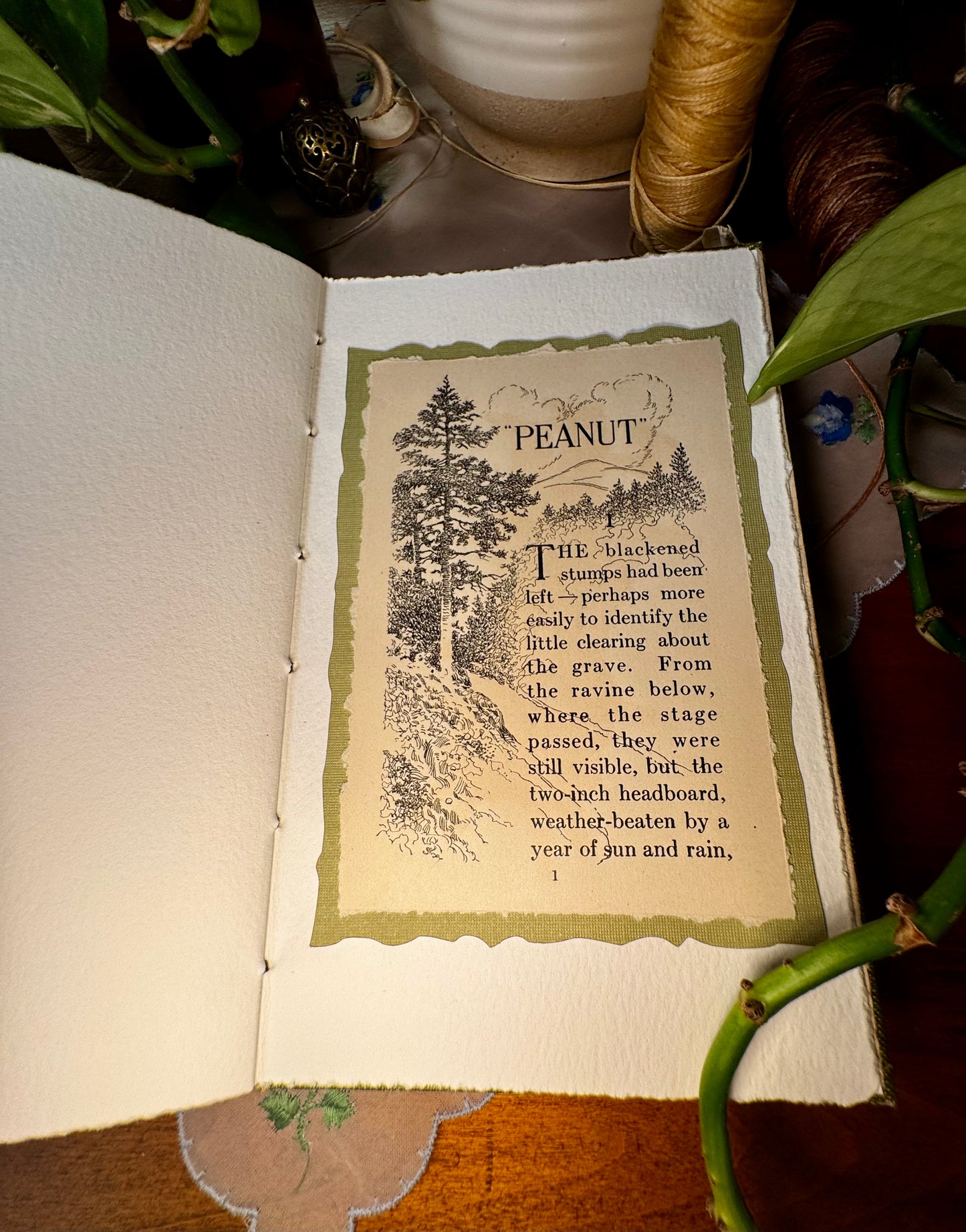 'Peanut' Bare Spine Mini Watercolor Journal