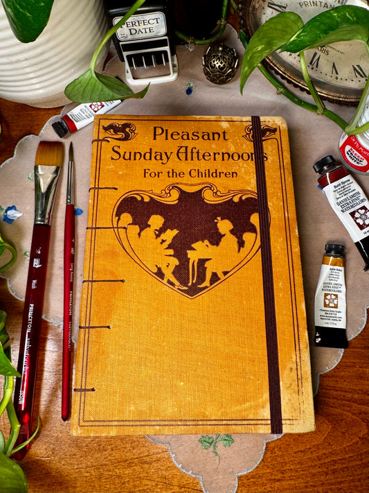 'Pleasant Sunday Afternoons' Bare Spine Watercolor Journal