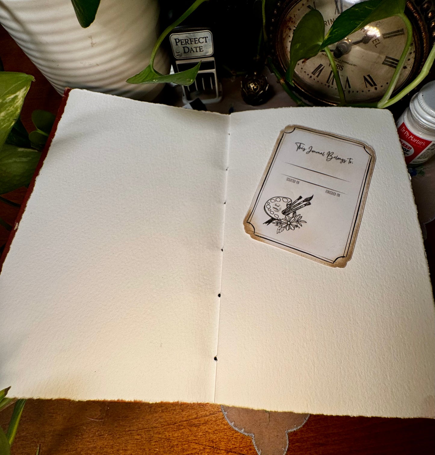 'The Works of William Shakespeare' Bare Spine Watercolor Journal