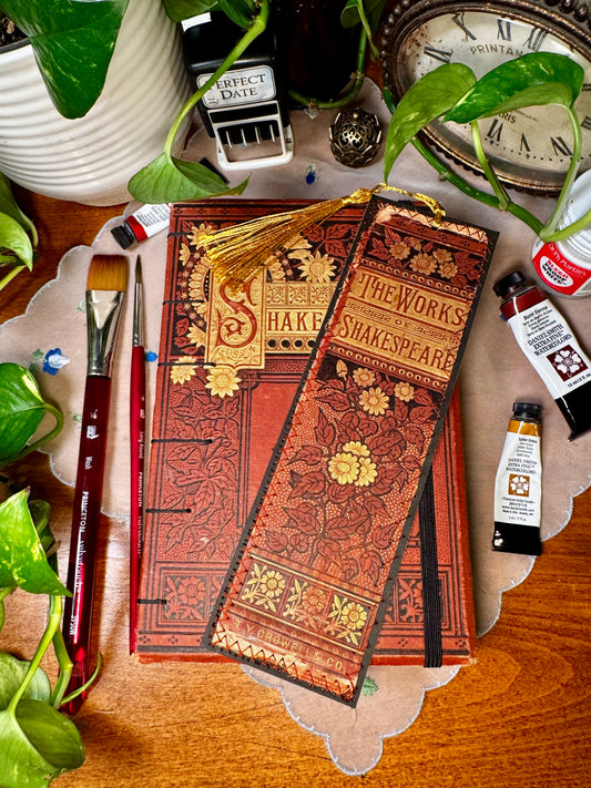 'The Works of William Shakespeare' Bare Spine Watercolor Journal