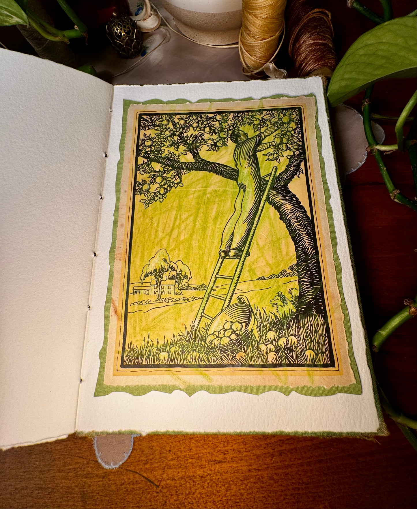 'The Singing Farmer' Bare Spine Watercolor Journal