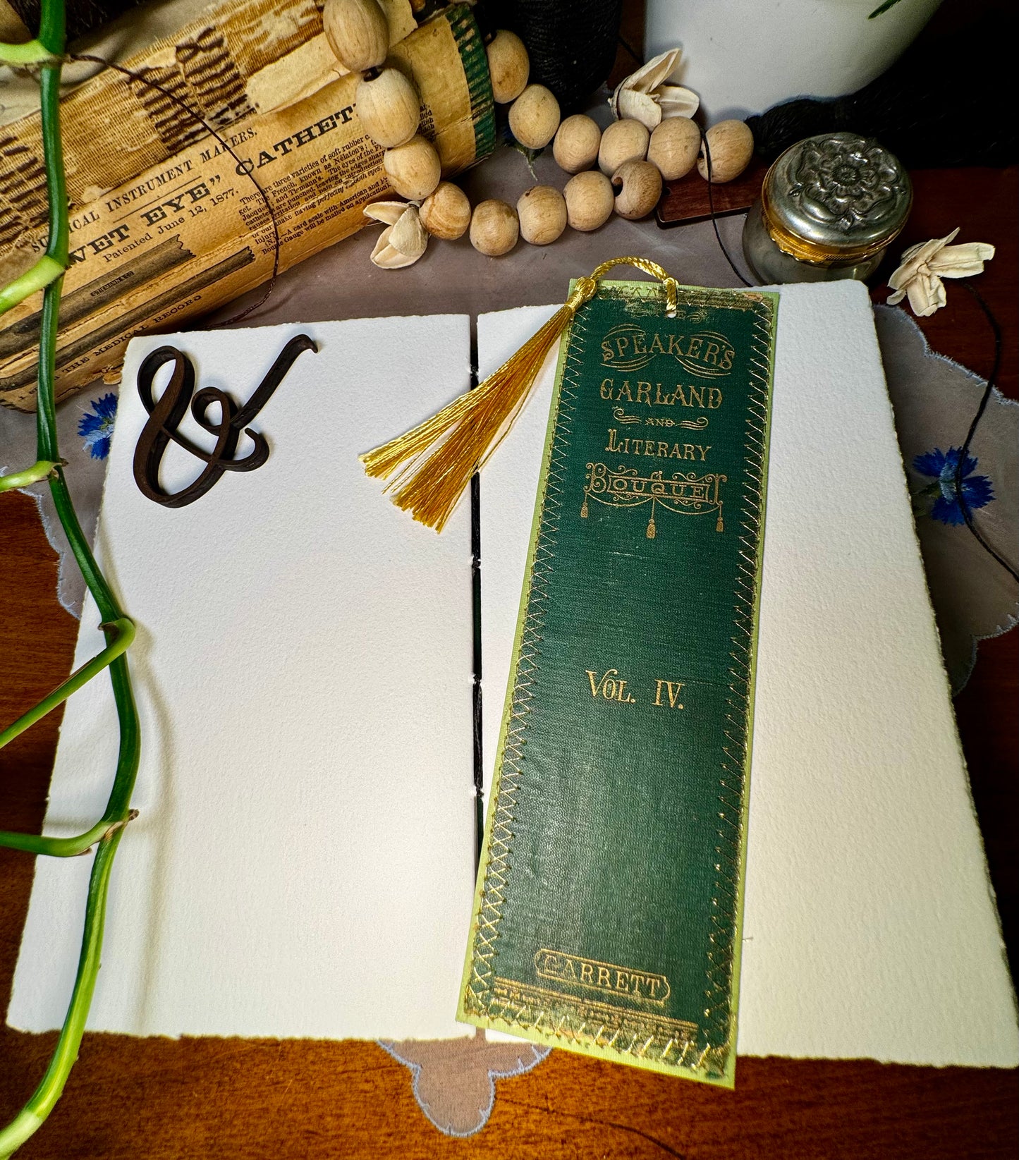 'The Speaker's Garland' Bare Spine Watercolor Journal