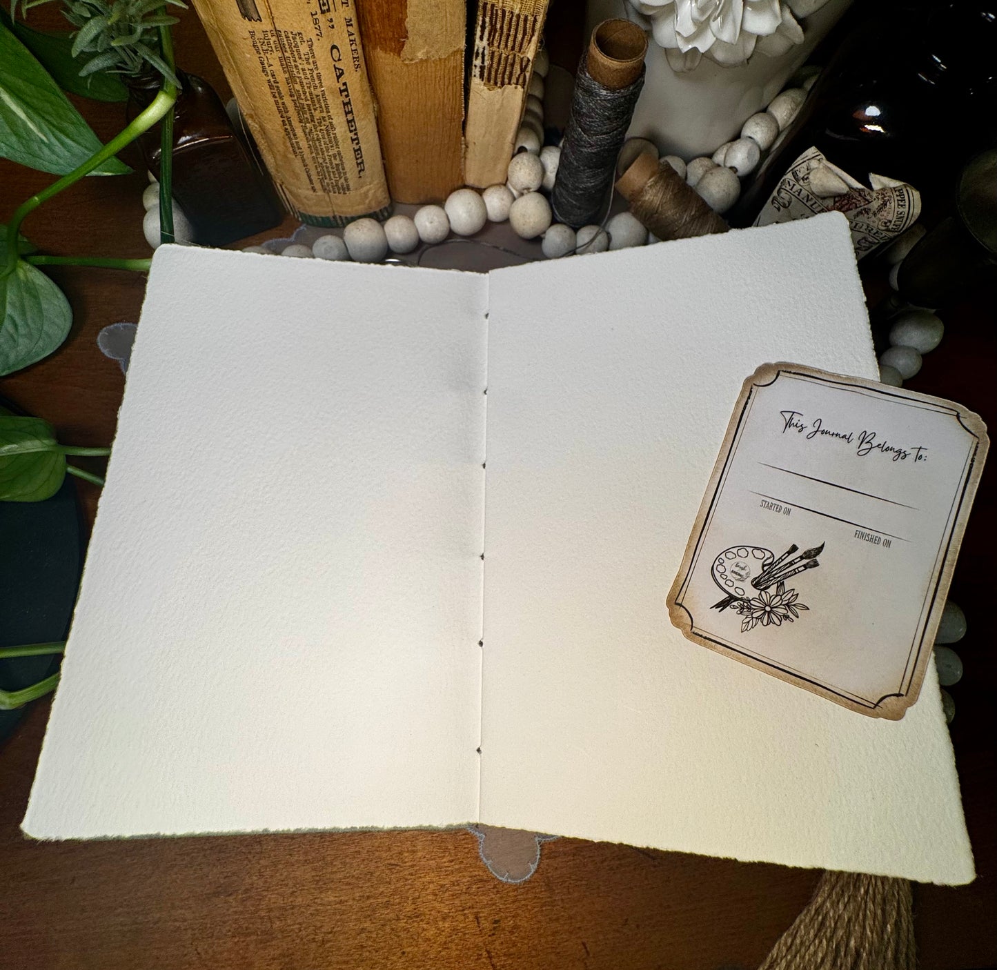 'The Spirit of the Border' Bare Spine Watercolor Journal