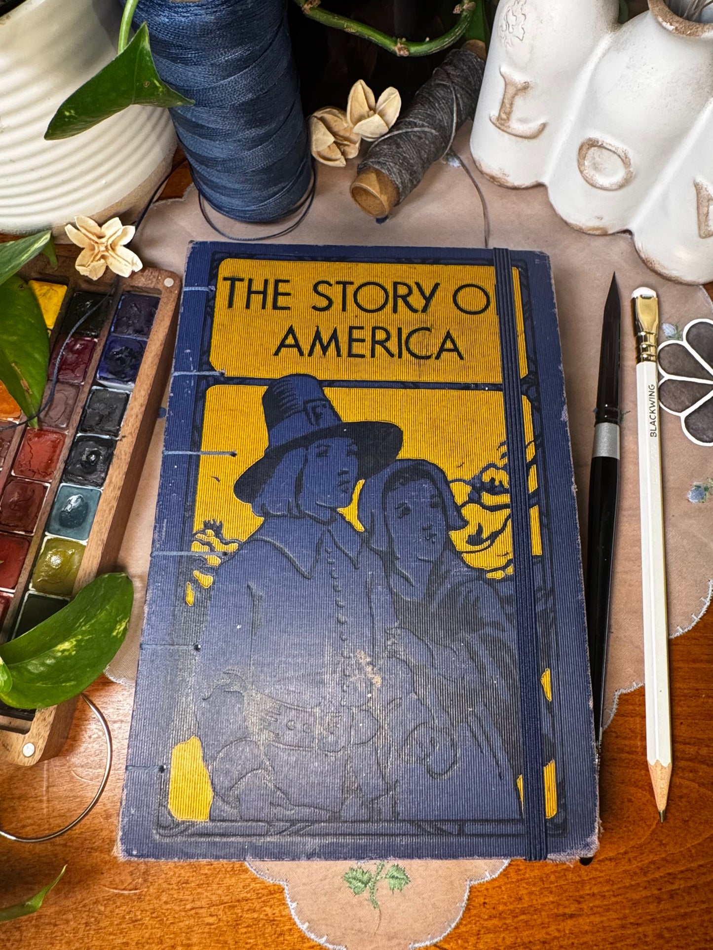 'The Story of America' Bare Spine Watercolor Journal