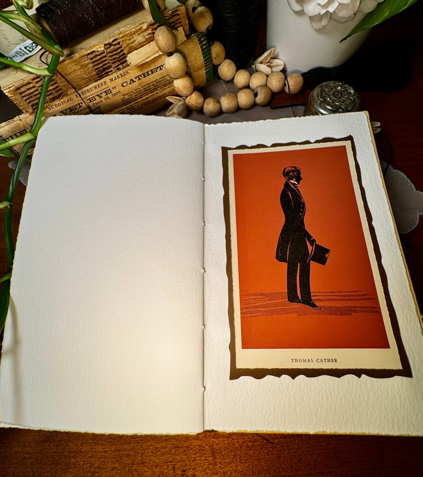 'Thomas Cather's Journal of a Voyage to America' Bare Spine Watercolor Journal