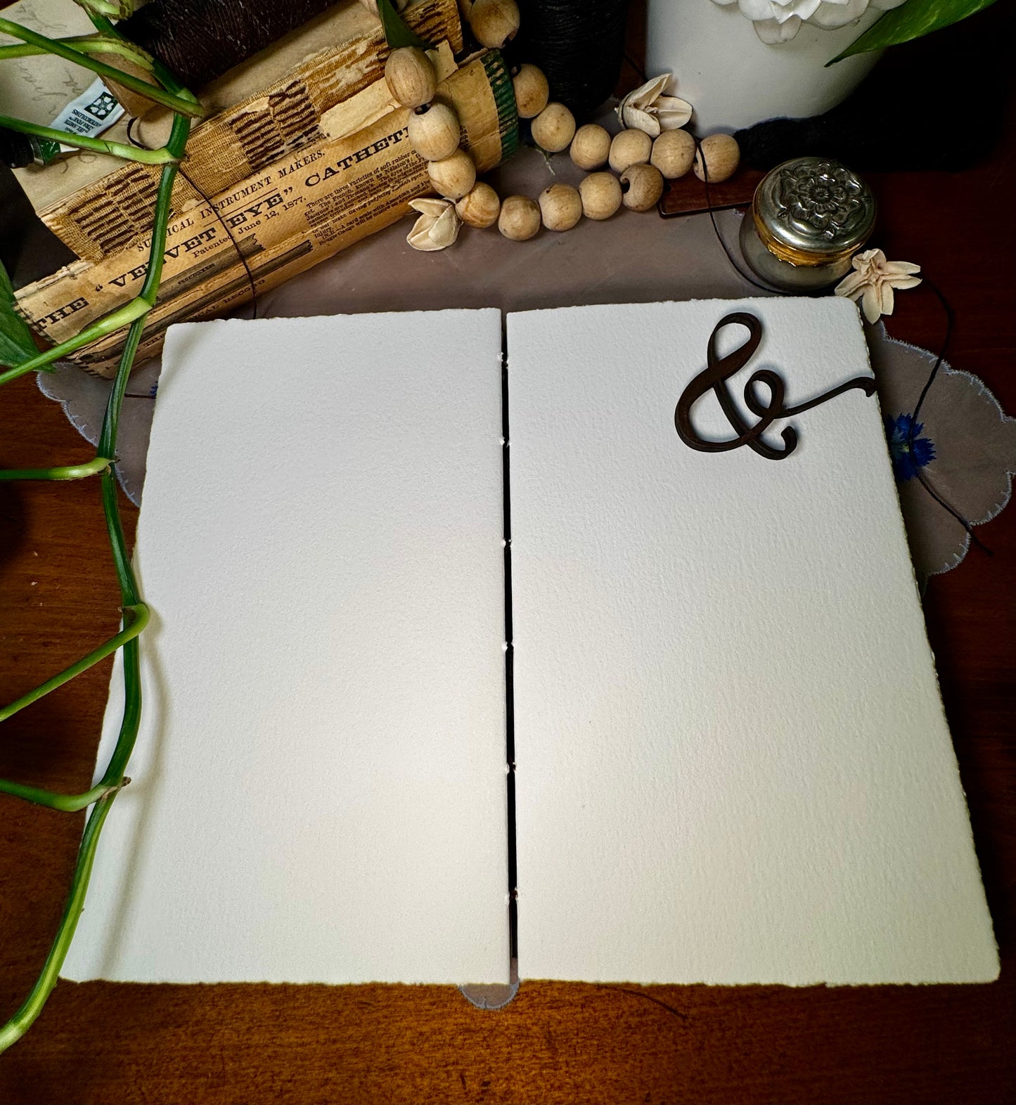 'Thomas Cather's Journal of a Voyage to America' Bare Spine Watercolor Journal