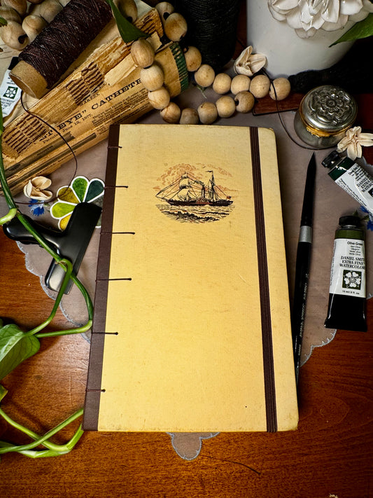 'Thomas Cather's Journal of a Voyage to America' Bare Spine Watercolor Journal
