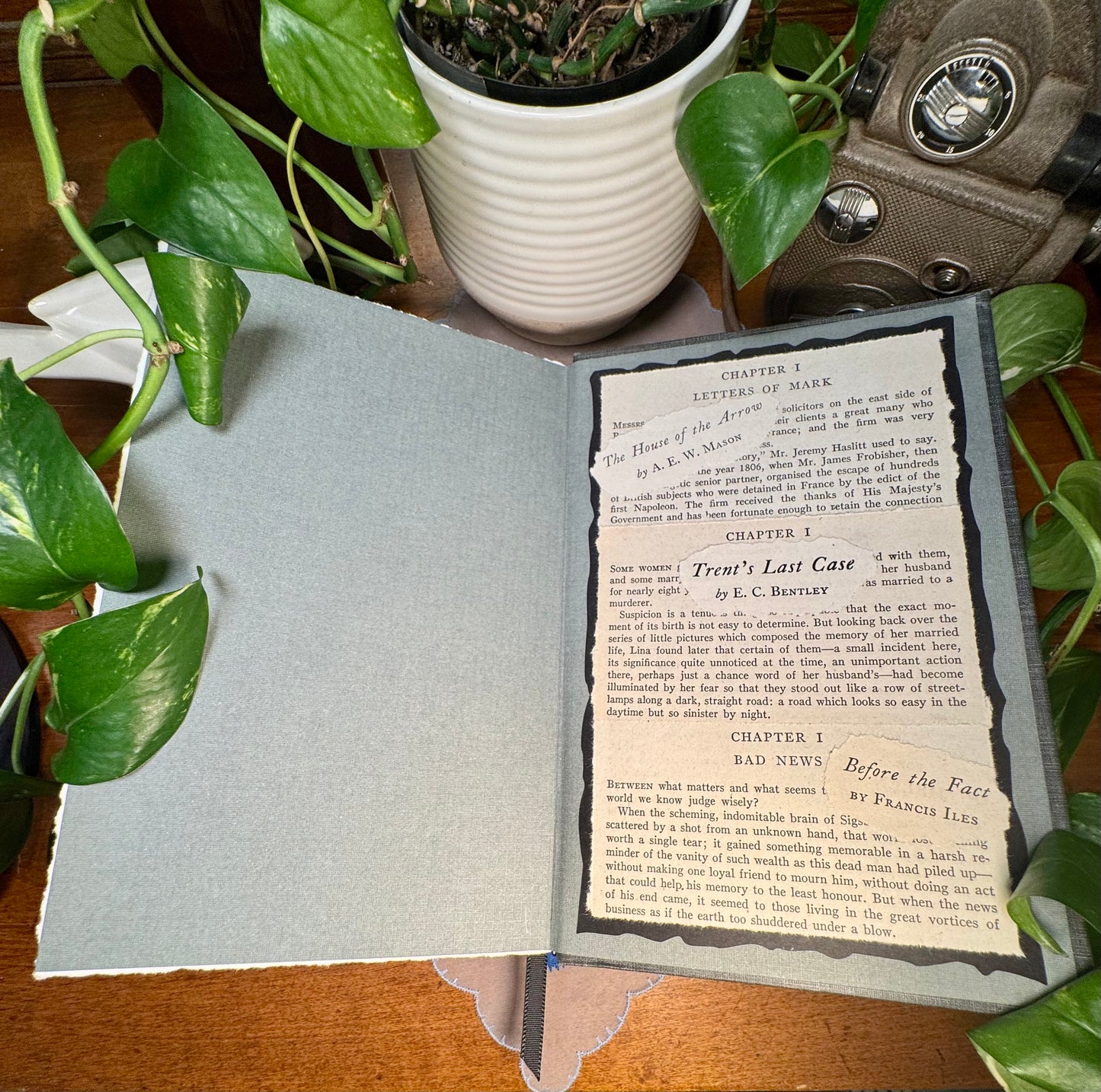 ‘Three Famous Murder Novels’ Watercolor Journal