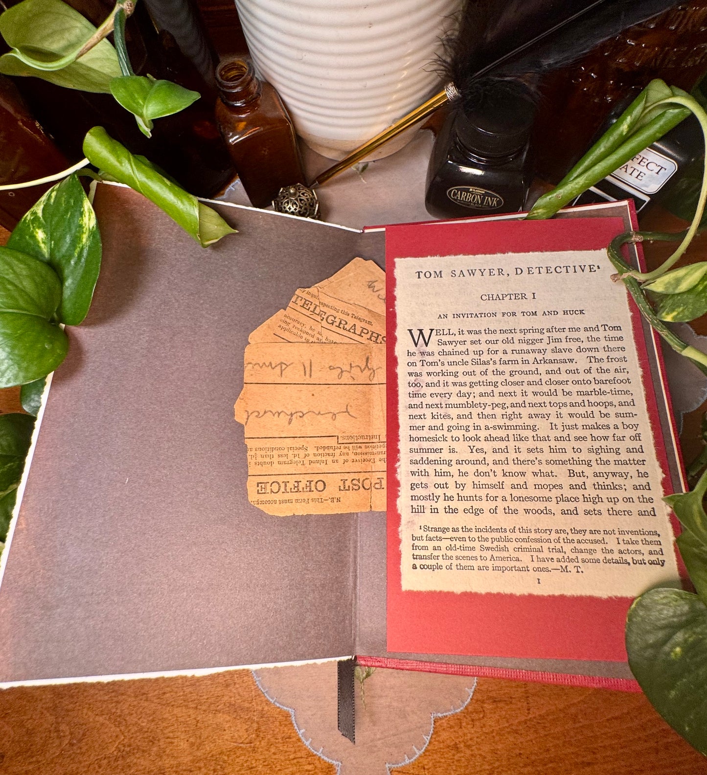 ‘Tom Sawyer, Detective & Other Stories’ Mixed Media Journal