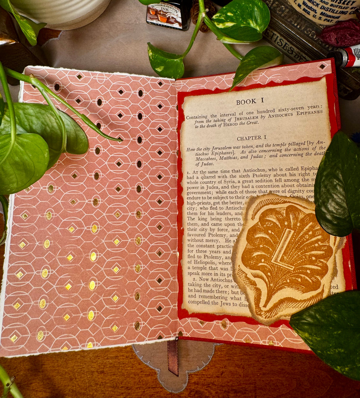 'The Wars of the Jews' Mini Watercolor Journal
