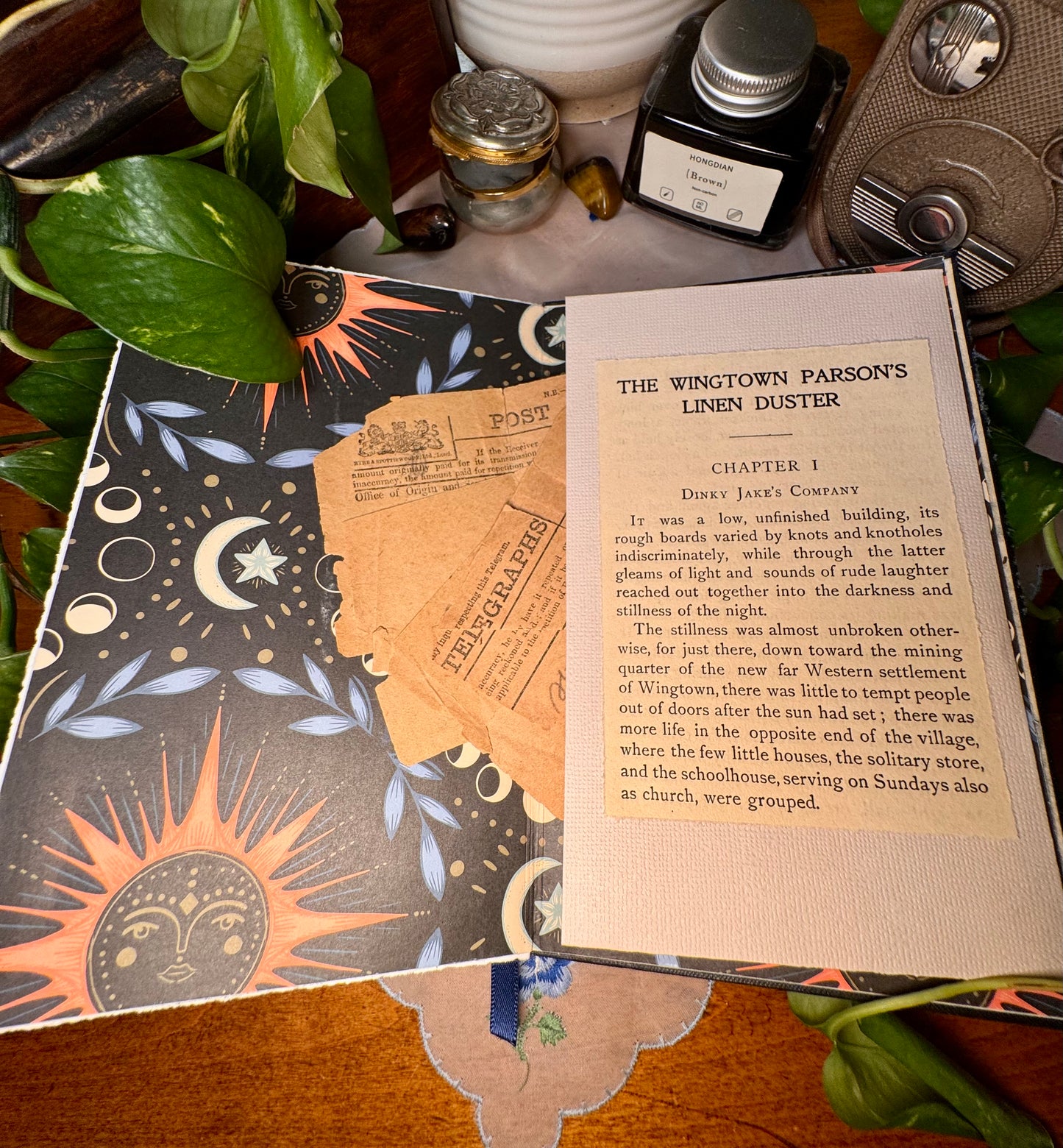 ‘The Wingtown Parson’s Linen Duster’ Mixed Media Journal