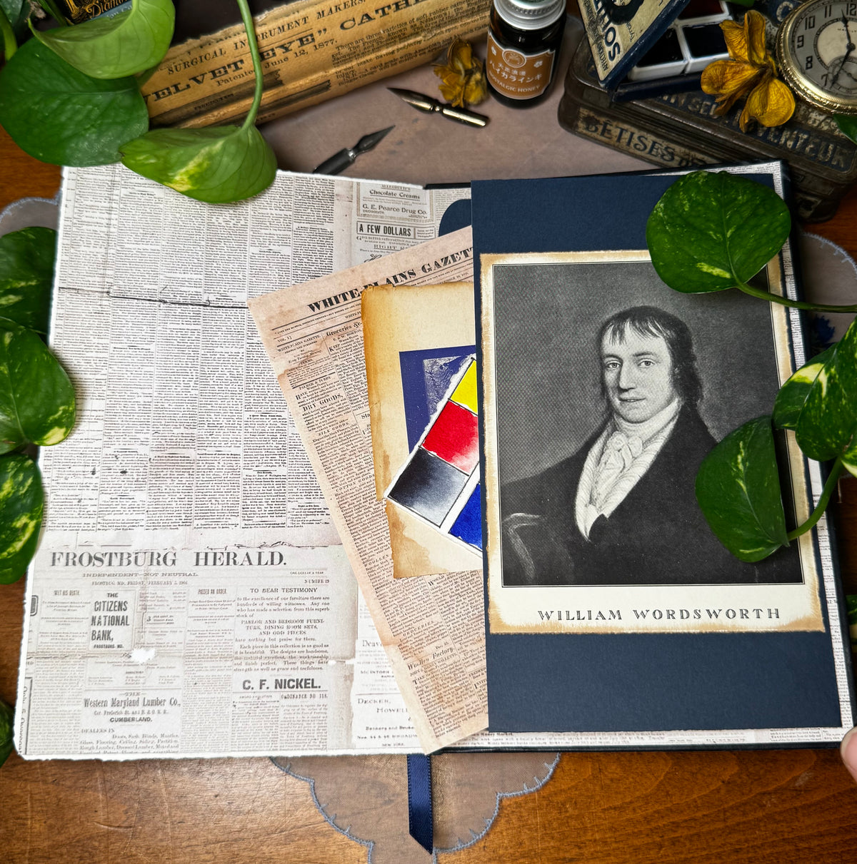 'Wordsworth' Mixed Media Journal