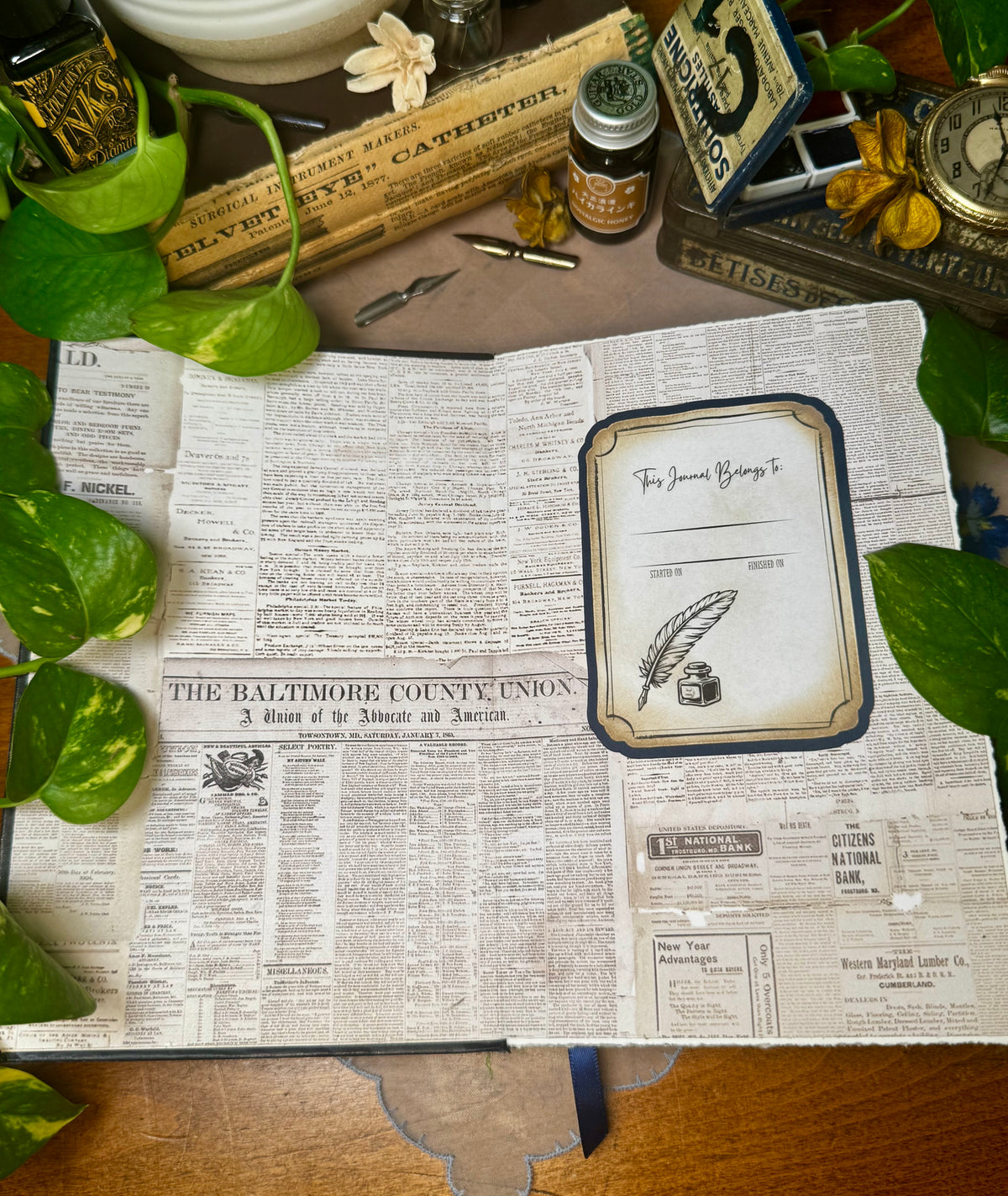 'Wordsworth' Mixed Media Journal